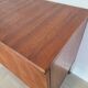 Modernist teak enfilade vintage 1960s design by Louis Paolozzi.