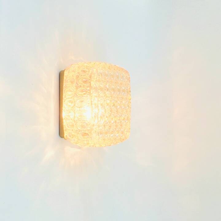 Pair of Amber Bubble Glass Wall Lamps by H. Tynell for Limburg, 1960s/1970s