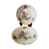 Set of 2 Sarreguemines Balmoral plates