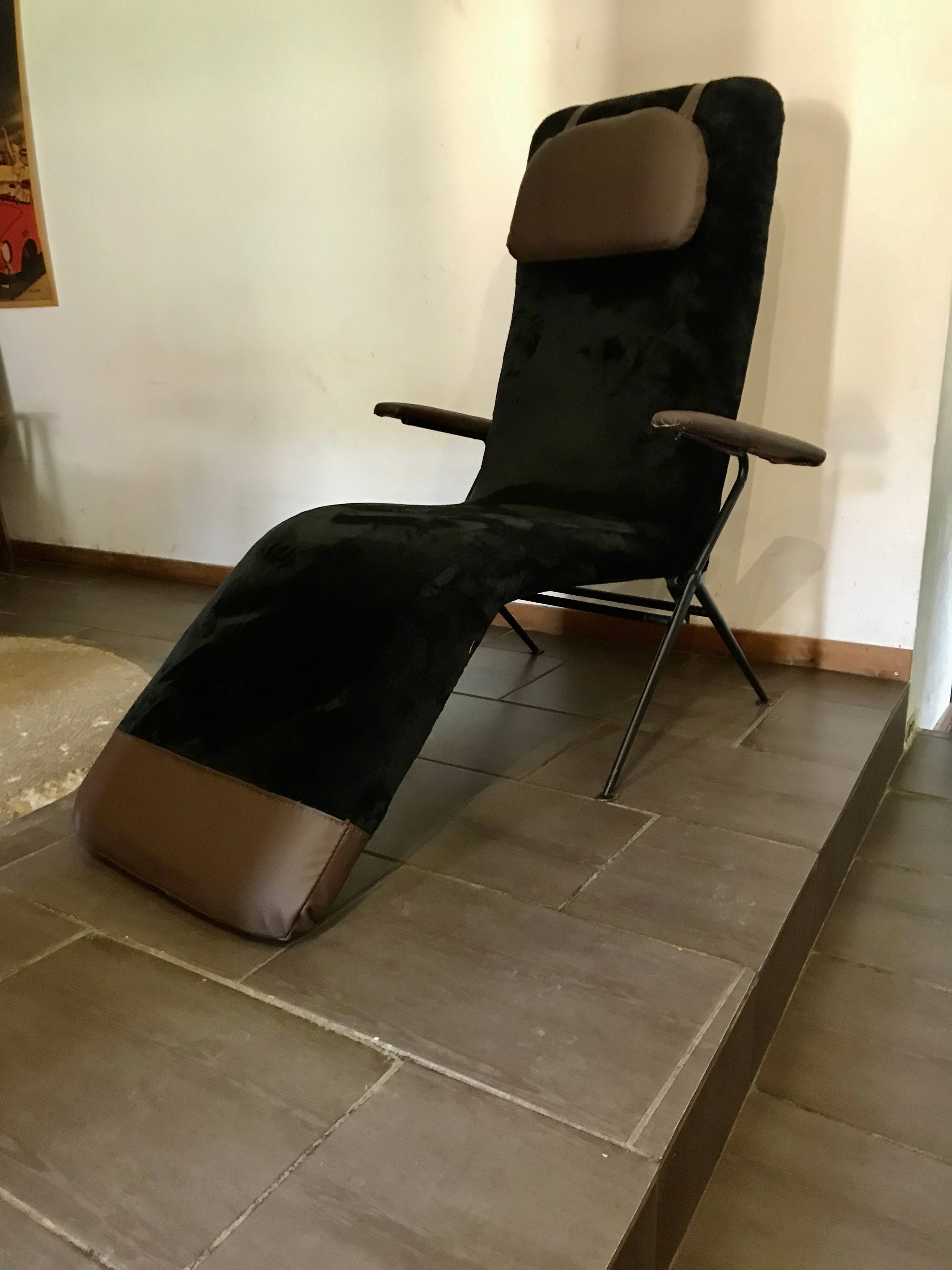 CHAISE LONGUE MODULABLE DESIGN 1950.