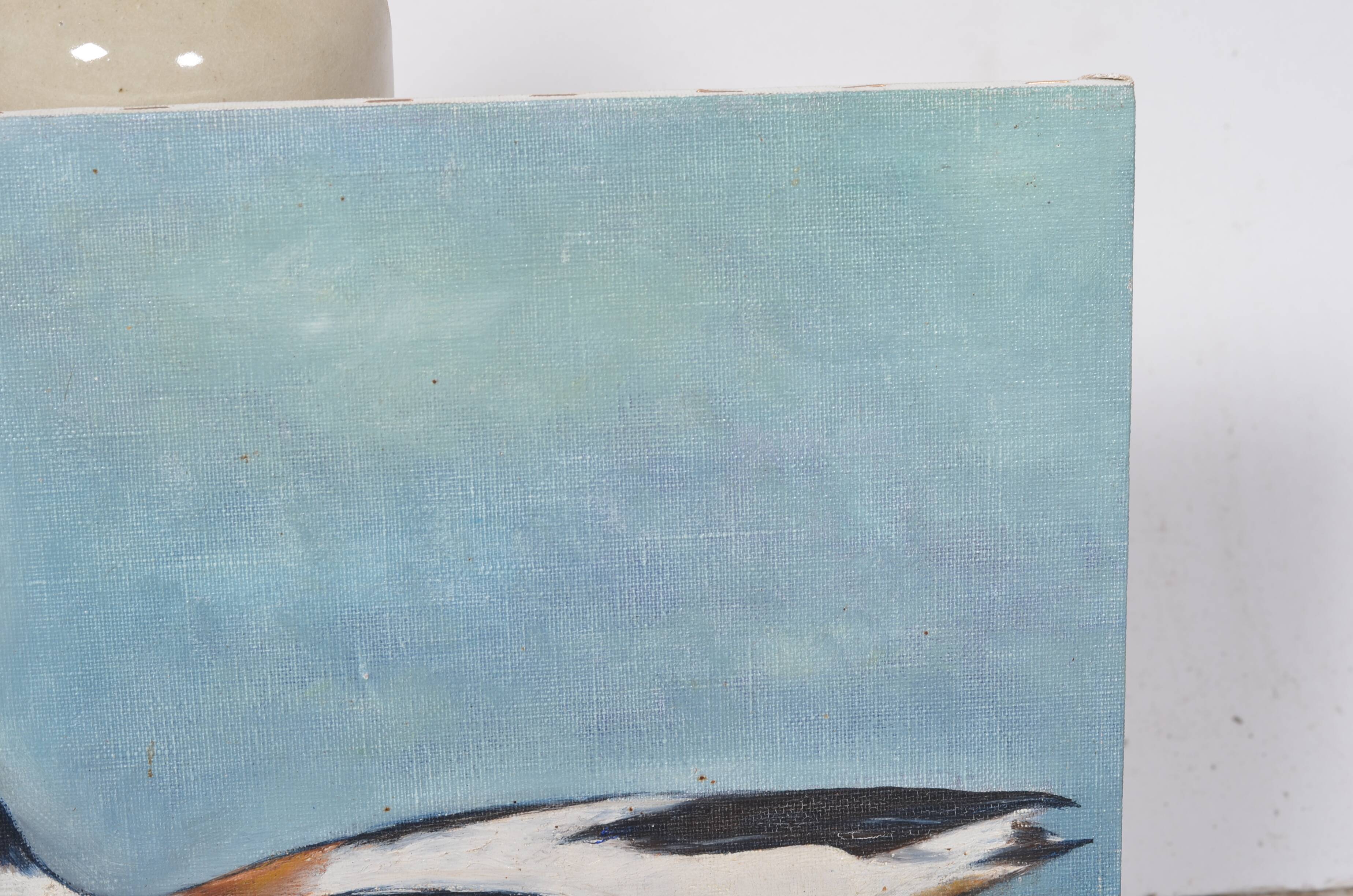Huile sur toile canard
