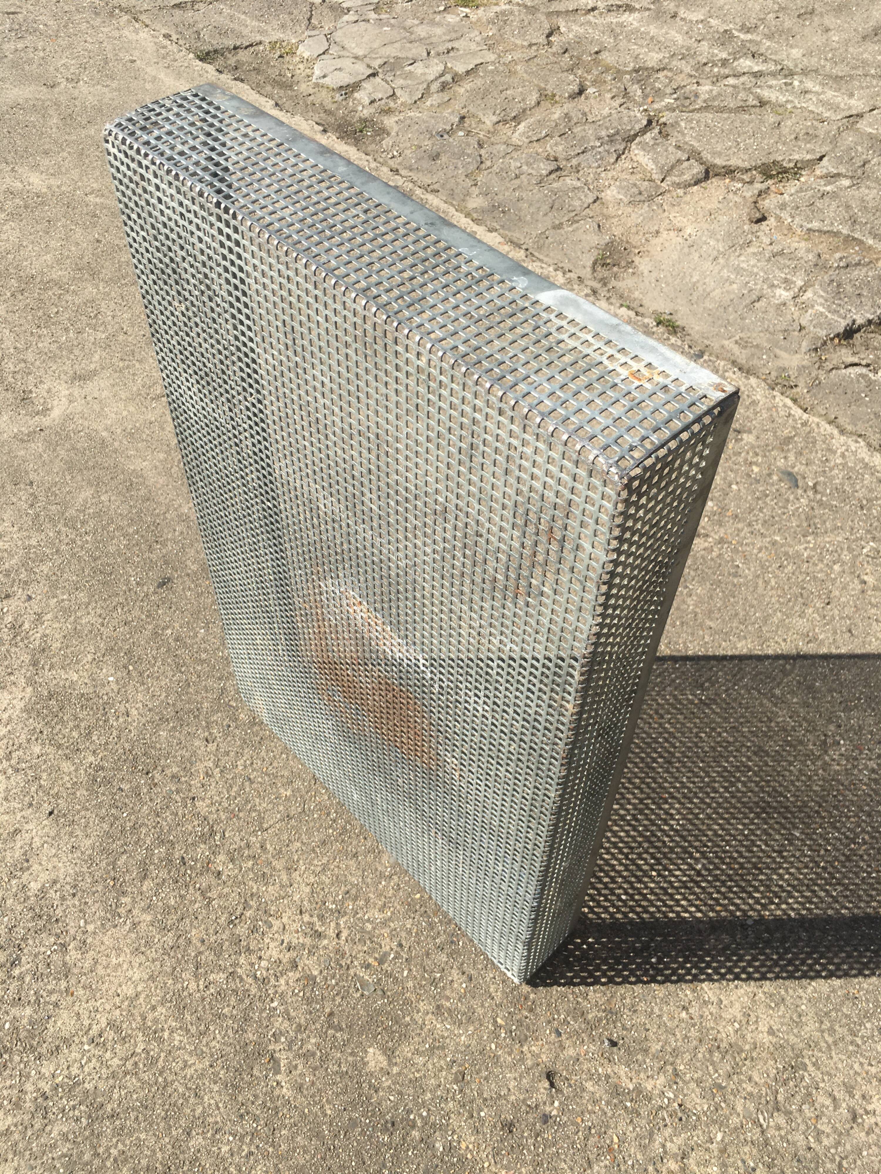 Galvanized iron bakery basket