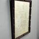 Miroir ancien en art populaire tramp, Belgique vers 1900.