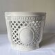Openwork planter in Italian earthenware