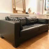 Canapé cuir 3 places - Maison Hugues Chevalier