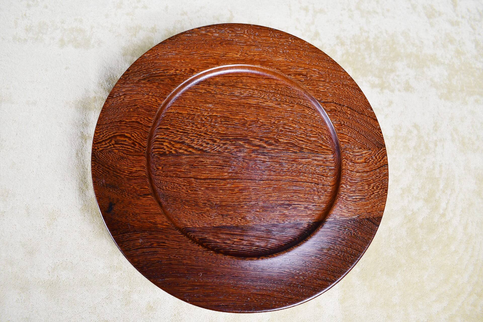 Solid Wengé cover plates by Hans Ehrenreich, Denmark. 1960s
