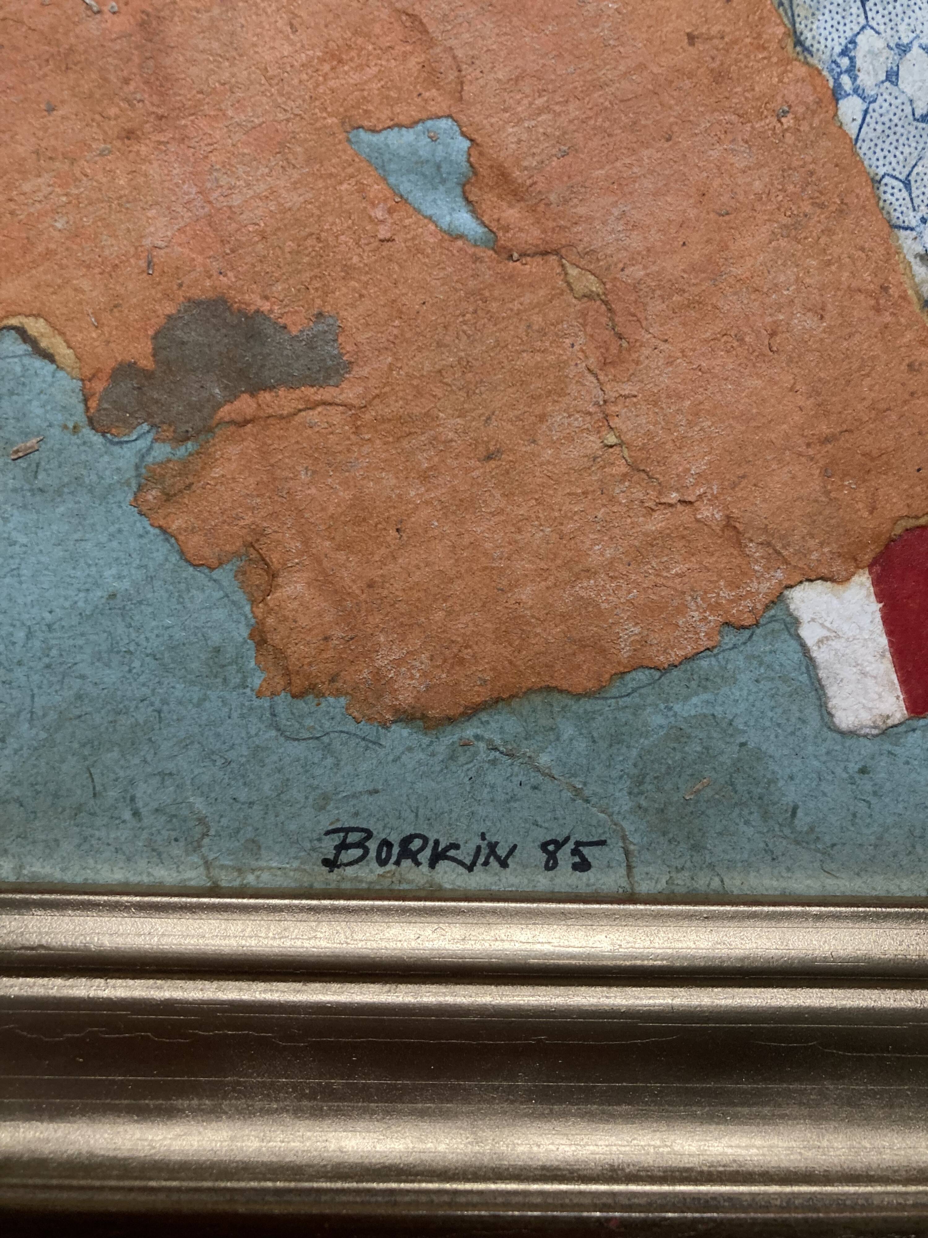 Borkin (born 1932), Newspaper Collage, Paper Collages, Newspapers and Books, 1985