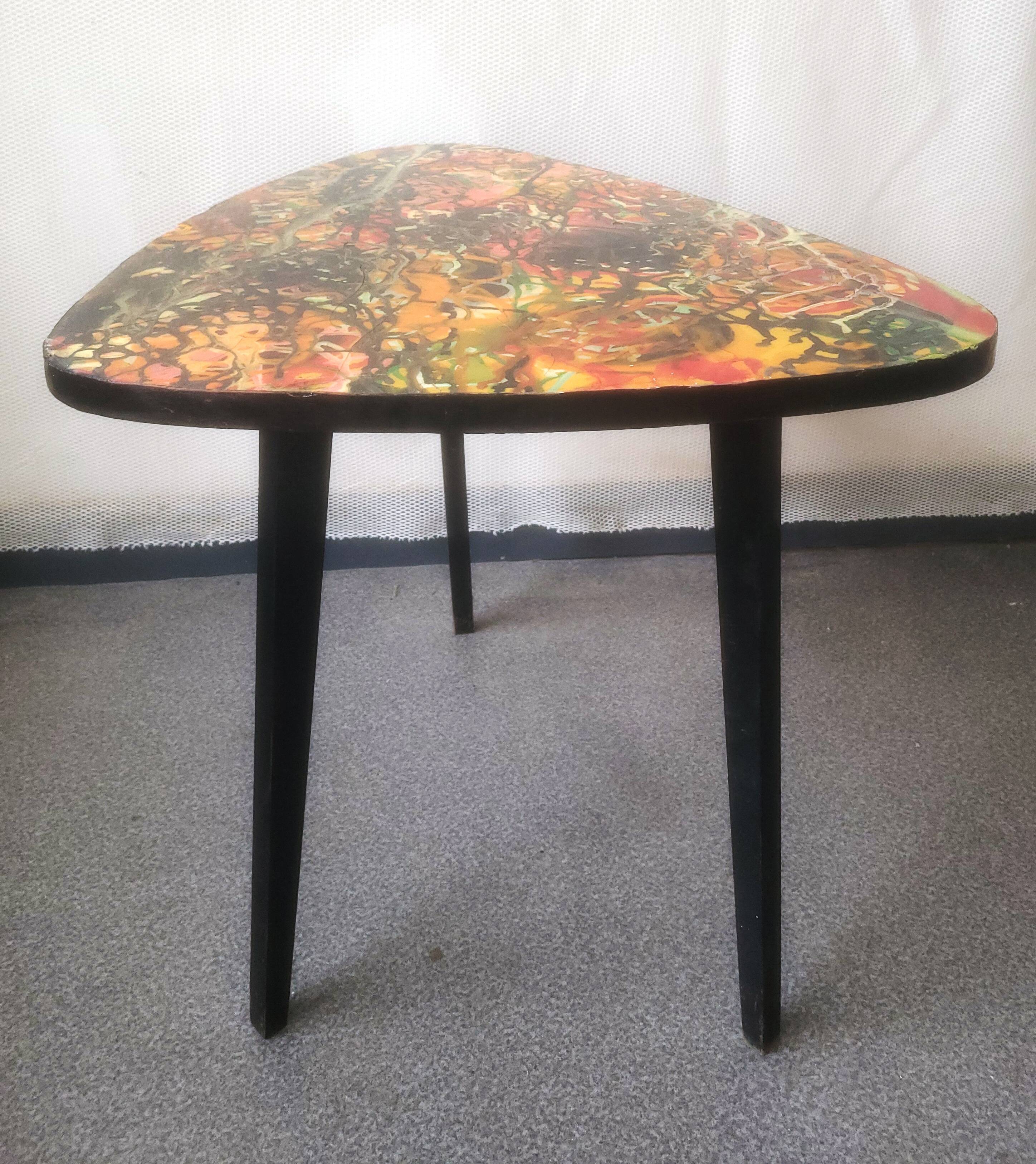 Vintage tripod side table