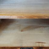 Double frame cabinet with solid oak curtains 50s