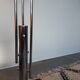 Italian lamppost 3 globes opalines 60s