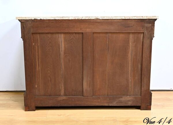 Buffet, commode, écritoire de propriété en acajou de style restauration, début XIXème