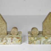 Pair of Marble Bookends from the Art Deco period