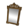 Antique mirror in Napoléon III style with a laurel pediment.