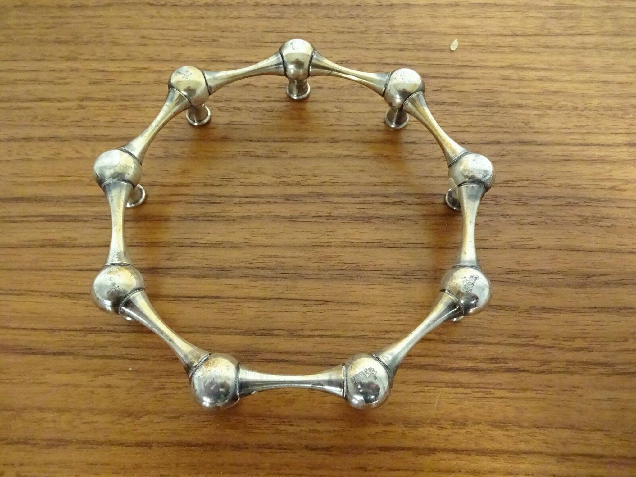 Silver-Plated Brass Candleholder by Jens Quistgaard, 1960s