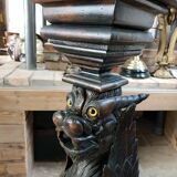 Saddle column griffin winged lion head