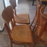 Set of 10 Thonet bistro chairs