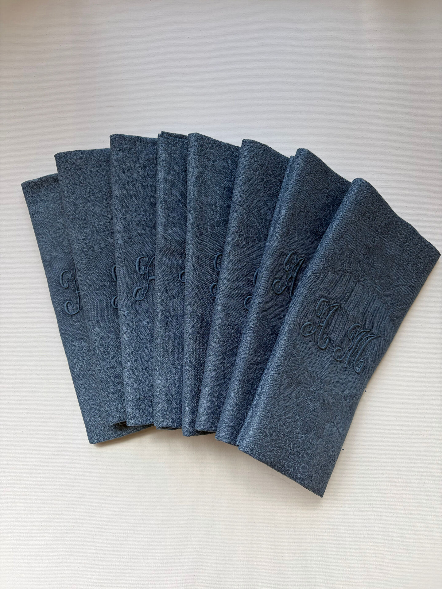 Antique monogrammed table napkins