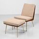 Three-Seater Sofa and Lounge Chair with Hocker by Hans Mitzlaff, Set of 3