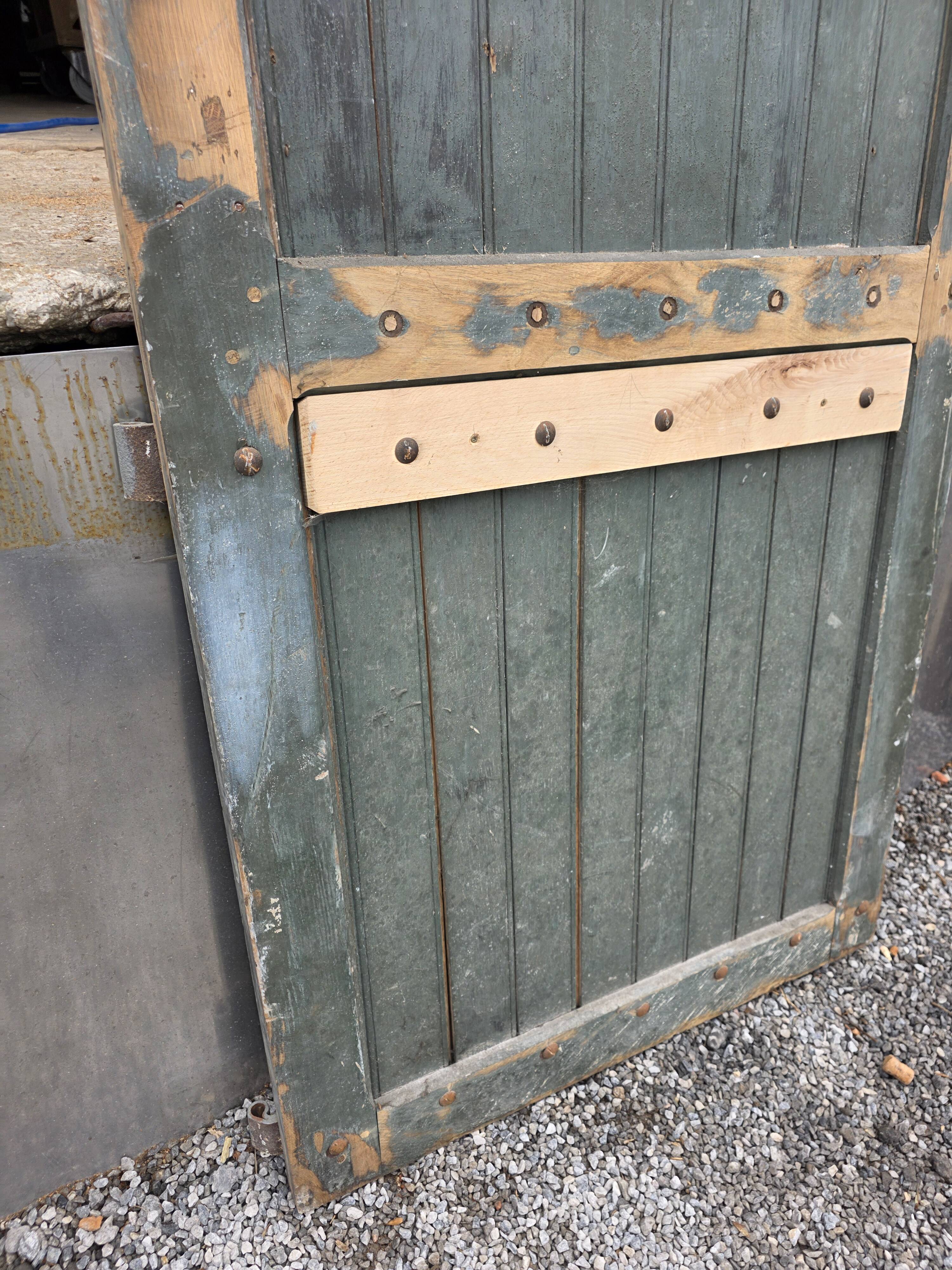 Solid oak door from the 19th century.