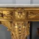 Console ancienne en bois sculpté avec décorations, Italie, XIXe siècle