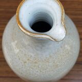 Light stoneware potter's bottle with vintage spout