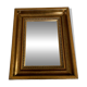 Bronze-colored framed mirror