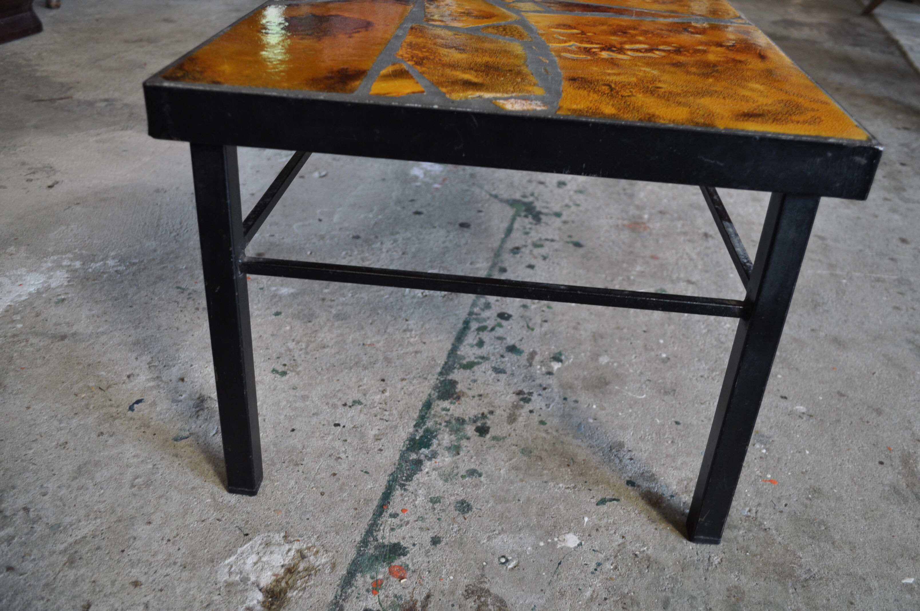 Vintage ceramic coffee table.