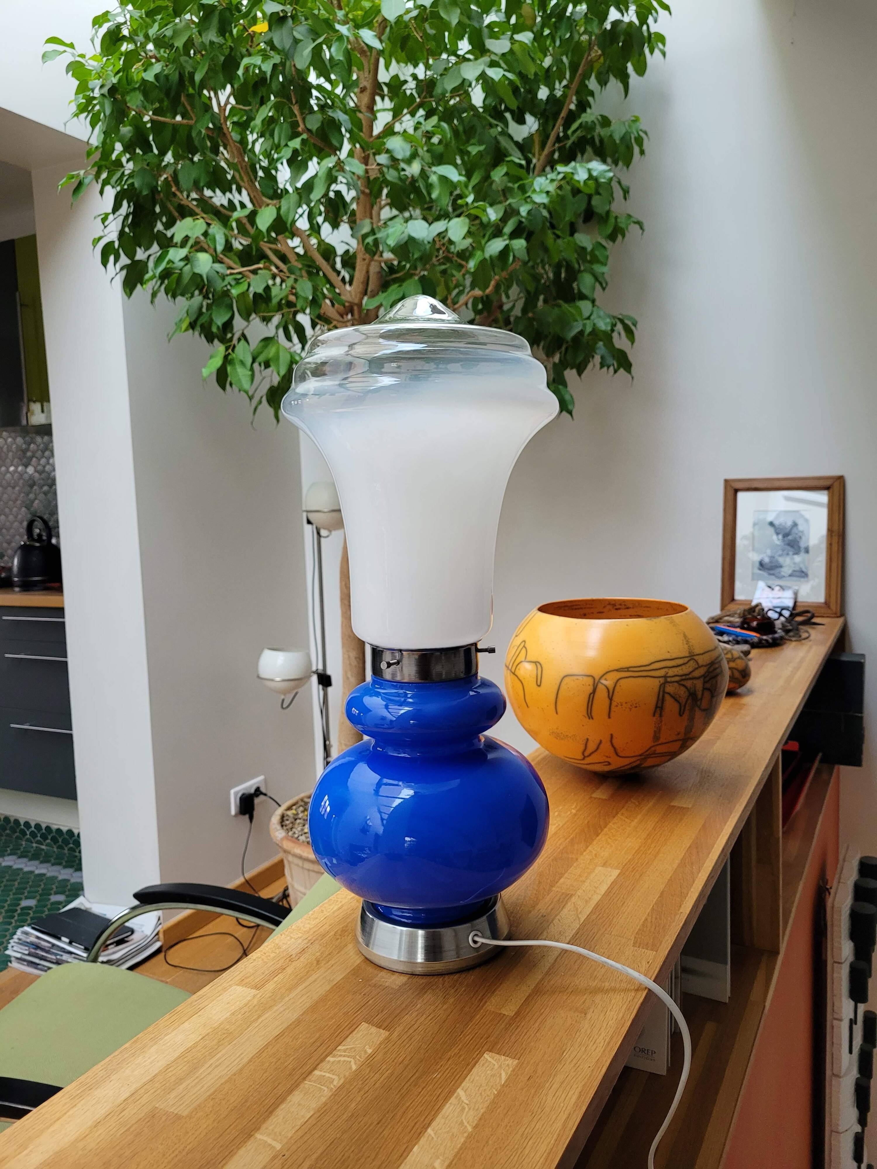 Murano glass mood lamp by Mazzega