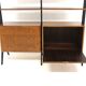 Scandinavian "double" mahogany bookcase, Sweden, 1950