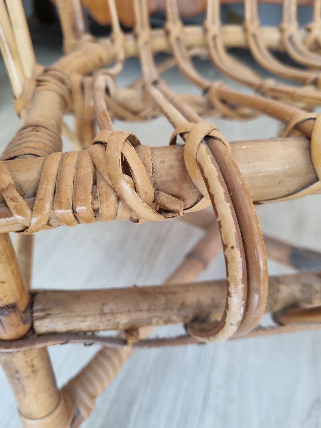 Rattan armchair from 1970