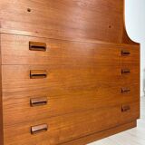 1960s Vintage Danish Teak Secretary by Børge Mogensen - Søborg Møbelfabrik