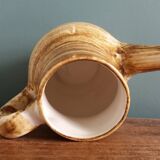 Sugar bowl and milk jug in Longchamp earthenware.
