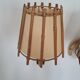Pair of rattan wall lamps 1960