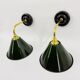 Enamelled sheet metal wall lights