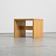 Occasional table in solid pine, Les Arcs, France, around 1970.