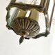 Old suspension lamp in brass and glass 3 burners