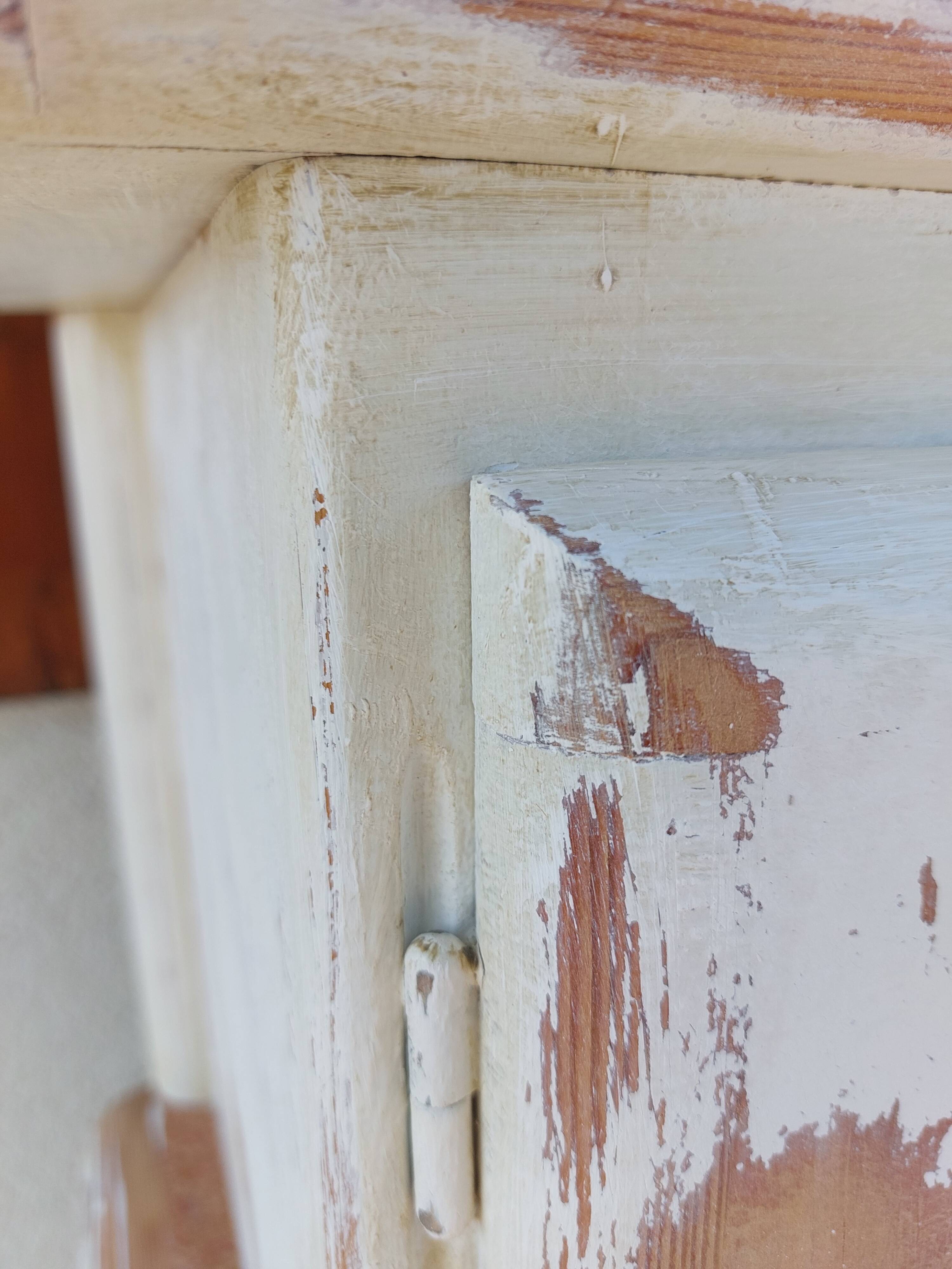 Mado chippy paint white sideboard