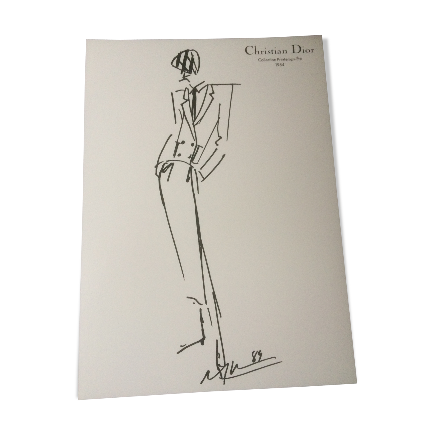 Christian Dior: pretty press fashion illustration - spring collection - summer 1984