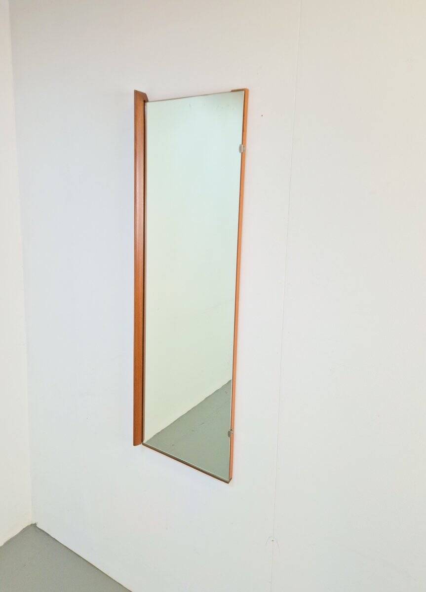 Mid-Century Scandinavian Rectangular Teak Mirror, 1960s
