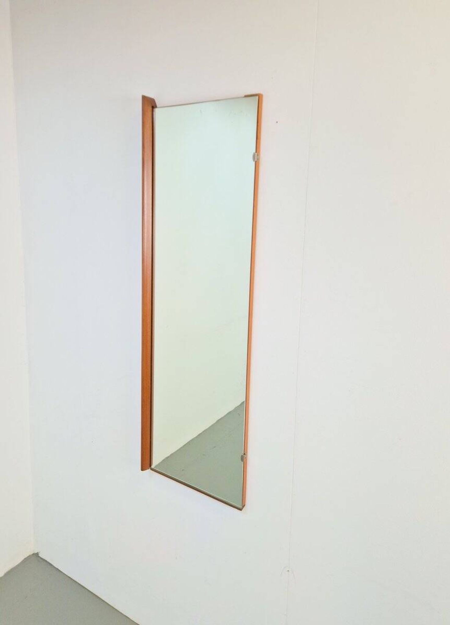 Mid-Century Scandinavian Rectangular Teak Mirror, 1960s