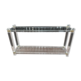 Plexi console double glass tray