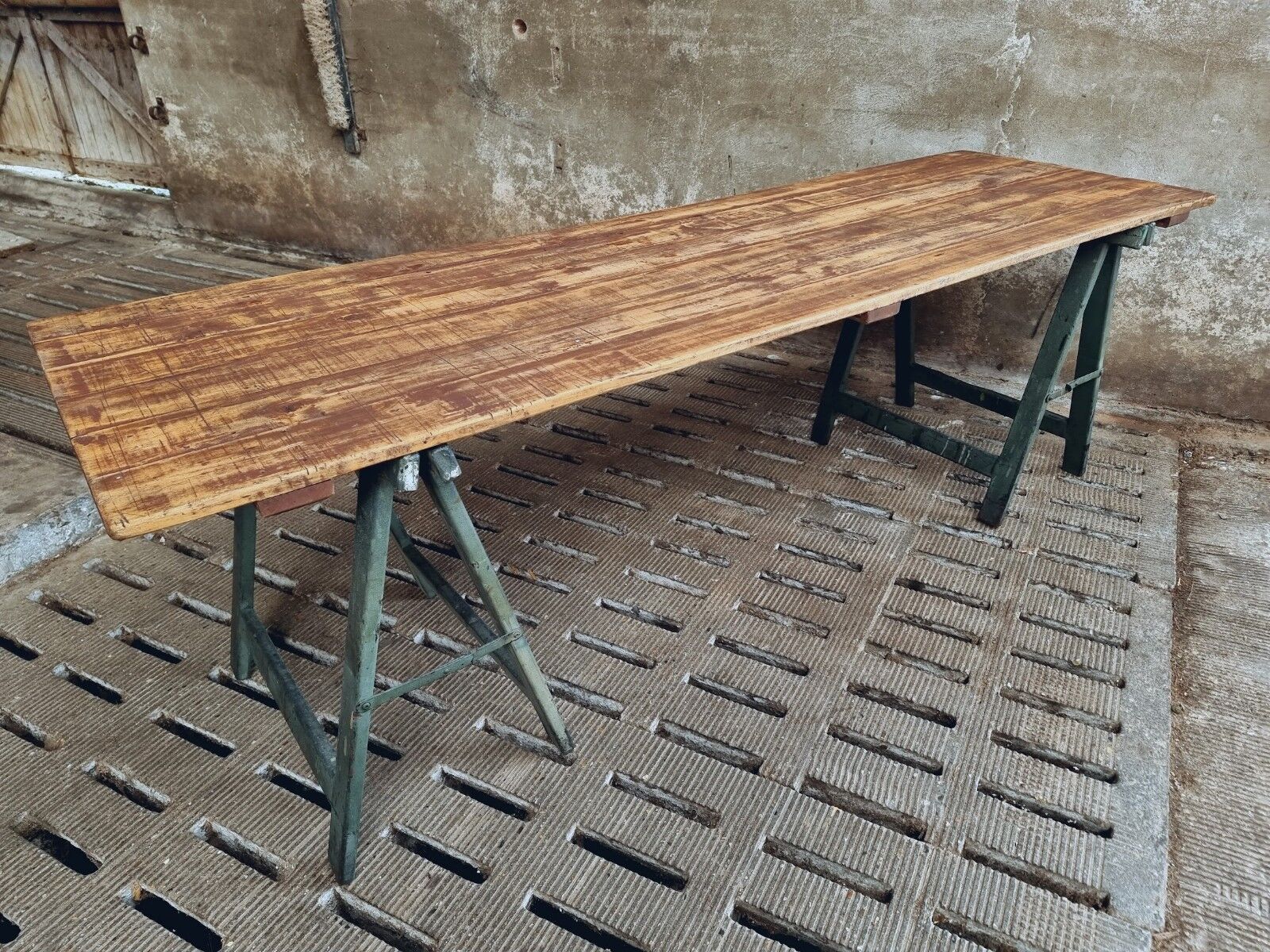 Old table trestle table garden table or dining table