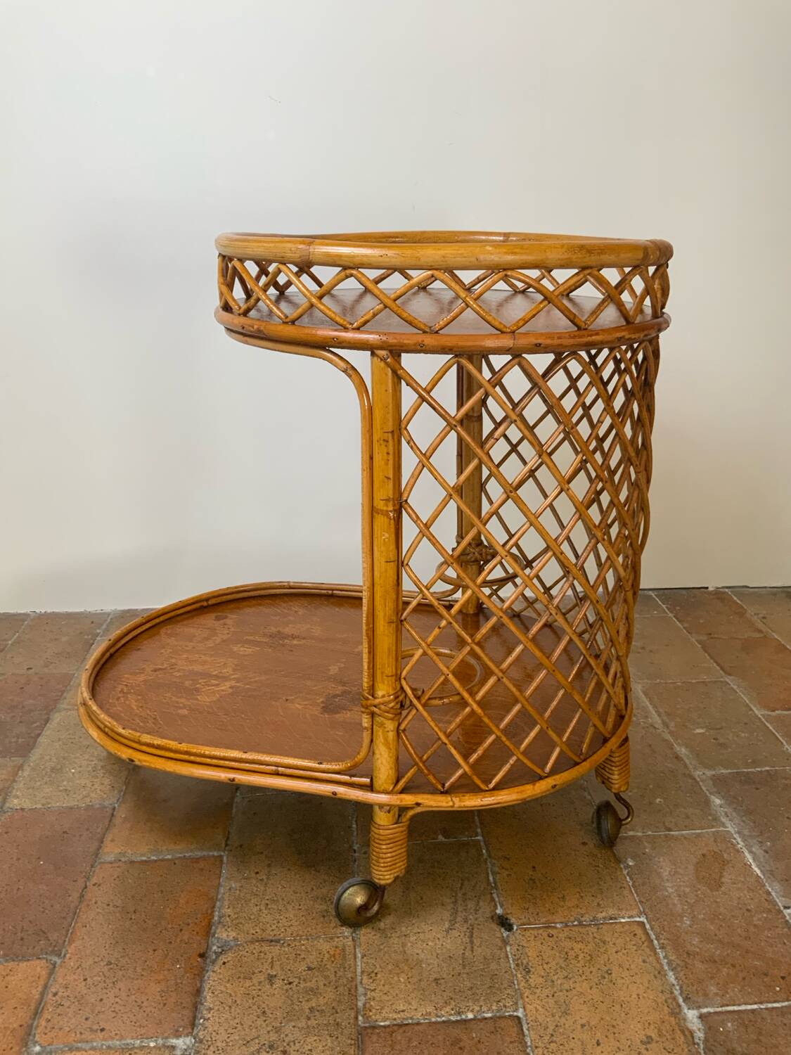 Vintage serving trolley