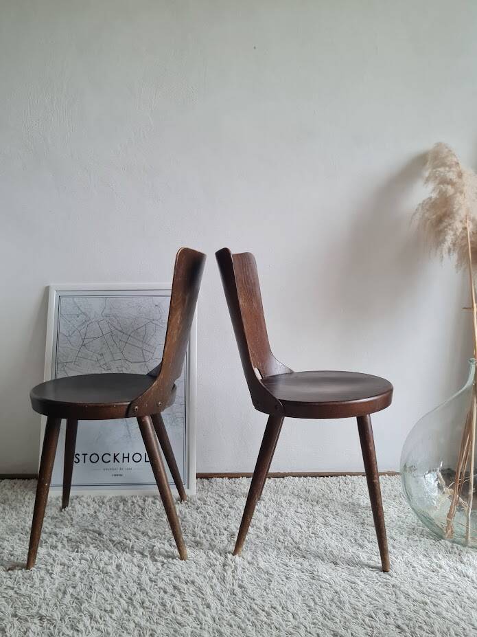 Set of 4 Scandinavian chairs from the 1960s.