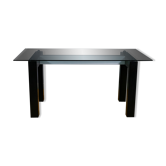 Table with rectangular top in tempered glass 1970 - Alias Italy