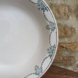 Ancien plat de service creux en céramique Moulin des loups & Hamage modèle Graciela