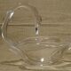 Vide poche coupe en cristal vannes cygne