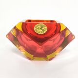 Cendrier en verre de Murano de Flavio Poli, années 60