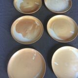 Lot of 6 flat sandstone plates