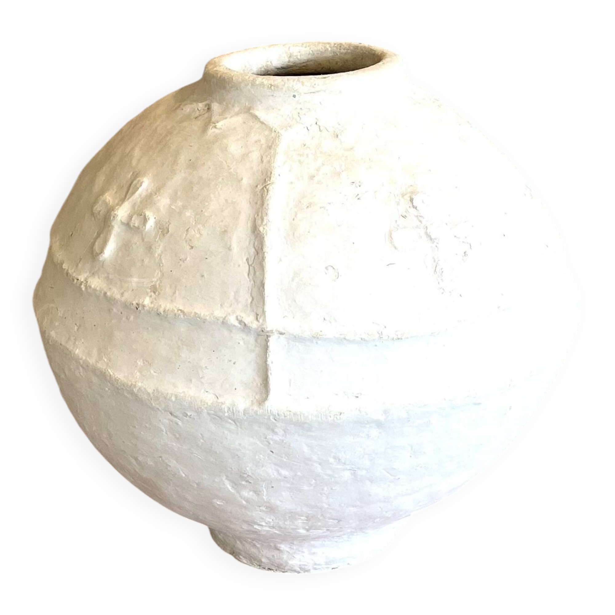 Large vintage papier-mâché jar